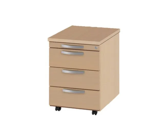 Ladenblok 580x420x600 1materiaallade 3laden Cilinderslot Beuken