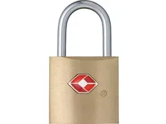 TSA Hangslot Met 2 Sleutels Messing