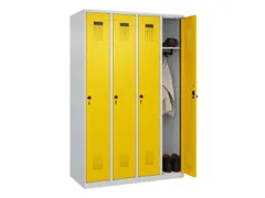 locker,HxBxD 1850x1200x500mm,4vak,vak B 300mm,draaigrendel