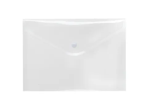 Pochette transparente Foldersys A5 avec fermeture à pression