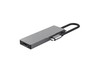 Adapter Trust Dalyx 5-in-1 USB-C-adapter met meerdere poorten grijs - 5