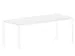bureau à hauteur réglable,HxlxP 720-840x2000x800mm,Bl-blanc