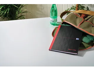 Notitieboek Oxford Black n' Red A4 96vel blanco zwart - 6