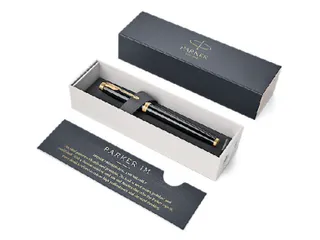 Vulpen Parker IM Black Lacquer GT Finish Fijn Blauwe inkt - 10