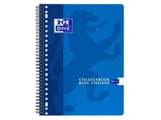 Collegeblok Oxford School Scribzee A4 23-Gaats Ruit 10Mm 80Vel Assorti - 6