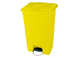 Afvalbak 90 liter HxBxD 820x412x500mm PP geel