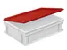 Couvercle À Charnières Pour Bac Norme Europe Lxl 400X300Mm Rouge