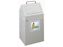 Afvalverzamelaar Vuurremmend 45 Liter 640X330X310Mm Grijs