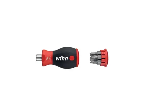 Wiha Schroevendraaier Met Bitmagazijn Magnetisch Torx Met 6 Bits, Stub
