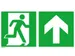 panneau de sortie de secours Issue de secours à droite