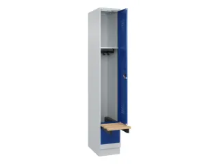 locker met bank,HxBxD 1950x300x815mm,1vak,vak B 300mm,cilinderslot - 1