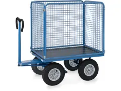 Handtrekwagens 6444l 1000kg 1200x800mm Draadgaas Luchtbanden