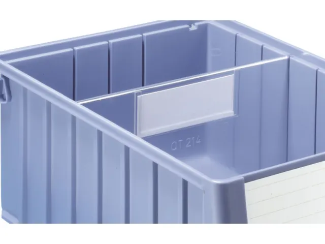 Dwarsverdeler Voor Stellingbakken 90x156mm Transparant