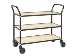 tafelwagen,draagverm. 250kg,3xhouten plaat,laadvl. LxB 950x430mm