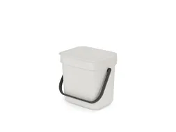 Afvalemmer Sort & Go 3 Liter Lichtgrijs