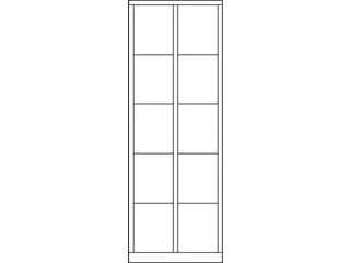 lockerkast,RAL 7035,HxBxD 1850x600x500mm,2x5vakken,vak B 300mm - 4