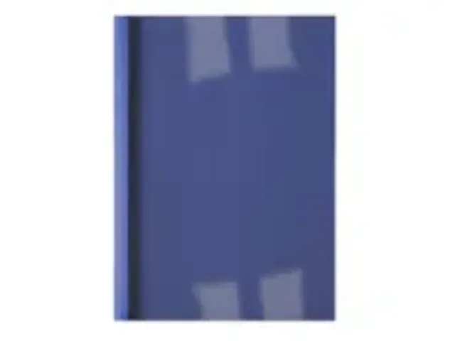 OUTLET Chemise Thermique Gbc A4 3mm Lin Bleu Foncé 100 Pièces