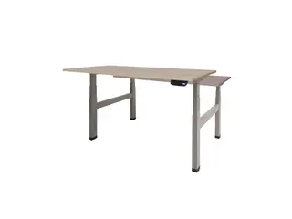 Dextro Plus Duo Zit-sta Bureau Elektrisch 140x80 Robson Eiken 25mm Alu - 1