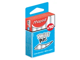 Schoolbordkrijt Maped White'Peps set à 10 stuks wit - 1