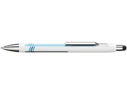 Balpen Schneider Epsilon Touch Blauwschrijvend, Huls Wit/blauw