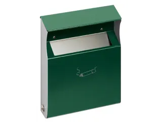 Wandasbak Groen Staalplaat 2 liter 300x230x60mm Overkapping slot - 1