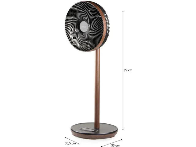 DOMO Statiefventilator Wood Style super stil 33 cm