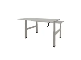 Dextro Slinger Duo zit/sta Bureau 120cm frame Alu blad Lichtgrijs - 1