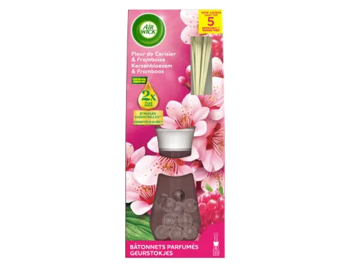 Geurstokjes AirWick Kersenbloesem Framboos 25ml