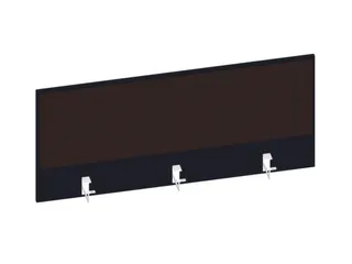 baliepaneel,v. bureau,aanbouw achter,B 1200mm,CC-zwart,BN2036-bruin - 1