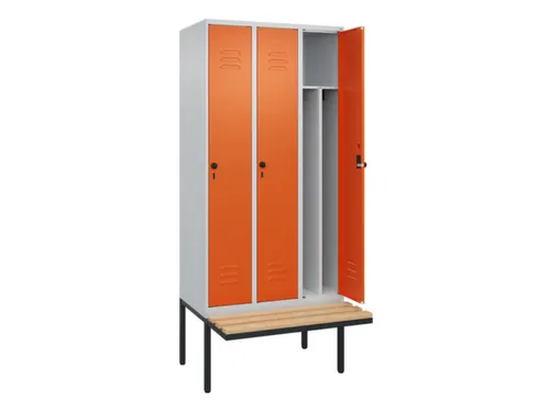 locker voor scheiding van kleding,HxBxD 2120x900x815mm,3vak