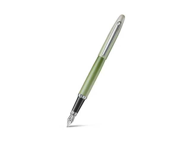 Vulpen Sheaffer VFM E9431 F Matcha Green ombre, chrome trims