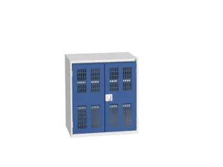 universele kast,HxBxD 900x800x550mm,2xStalen bodem,draaigrendelslot - 1