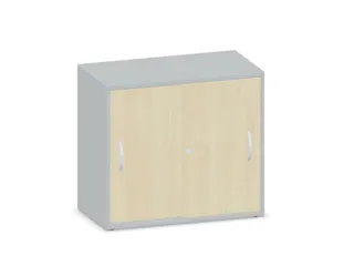 Schuifdeurkast 720x800x430mm Lichtgrijs Decor Front Esdoorn - 1
