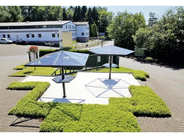 rokersparaplu,zeshoekig,HxBxD 3046x3448x3448mm,dak polycarbonaat