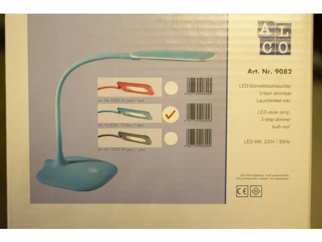 bureaulamp LED Alco 5 Watt blauw Dimbaar