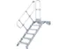 escalier mobile,estrade H 1,75m,7marches,marches l 1000mm,alu