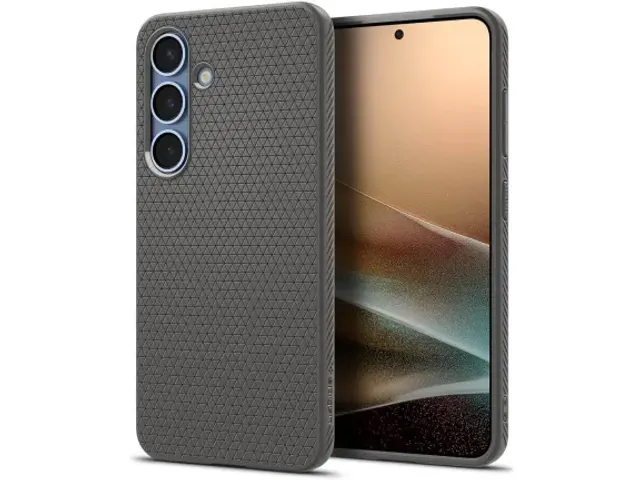 Liquid Air Samsung Galaxy S25 Plus Hoesje Back Cover Marmer Grijs