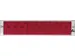 Etiquette enfichable 27x76mm Plastique Rouge Transparent