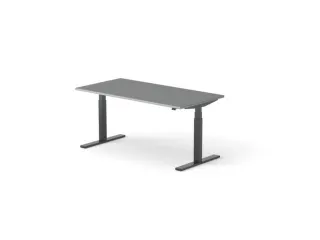 Elektrisch ihv bureau,HxBxD 650-1310x1600x800mm,blad donkergrijs - 1
