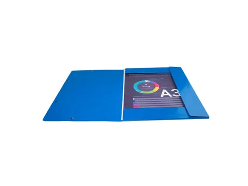 Elastomap A3 3 kleppen IDERAMA Maxi Capacity glanskarton Assorti