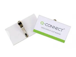 Badge Met Krokodillenklem Incl Blanco Insteekkaart 75x40mm 25 Stuks