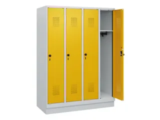 schoollocker,HxBxD 1630x1200x500mm,4vak,vak B 300mm,draaigrendel - 1