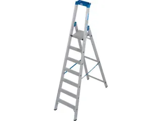industriële ladder,eenzijdig,7treden m. R13-laag,treden met profiel - 1