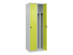 locker voor scheiding van kleding,HxBxD 1850x600x500mm,2vak