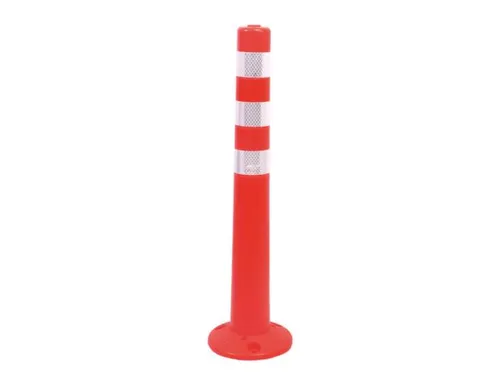 afzetpaal,rond,HxBxD 760x200x200mm,PU,fluorescerend