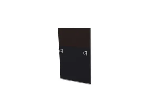 baliepaneel,v. bureau,aanbouw rechts,B 800mm,CC-zwart,BN2036-bruin