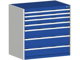 Ladekast 1000x1050x650mm 7laden 75kg Kleur Ral3004 - 1