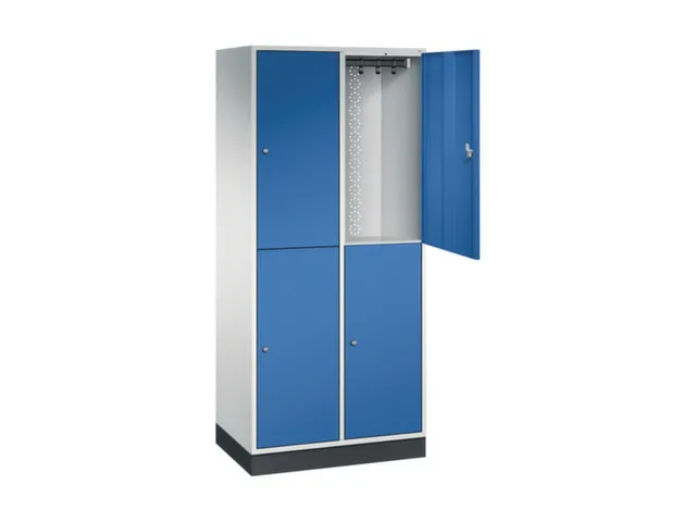 grootvolume garderobekast,RAL 7035/RAL 5010,HxBxD 1950x820x500mm