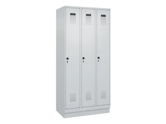 locker voor scheiding van kleding,HxBxD 1950x900x500mm,3vak