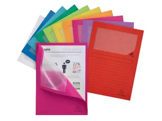 Venstermap Exacompta Forever L-map 120gr karton assorti - 2